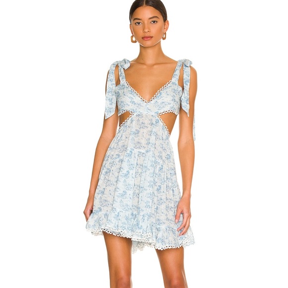Tularosa Dresses & Skirts - Tularosa Blue Floral Dress